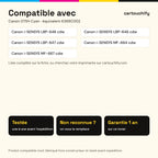 Imprimantes compatibles avec Canon 075H Toner Cyan compatible équivalent à 6368C002