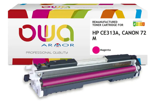CANON 729 M HP CE313A - Cartouche laser compatible - Magenta - Toner remanufacturé OWA
