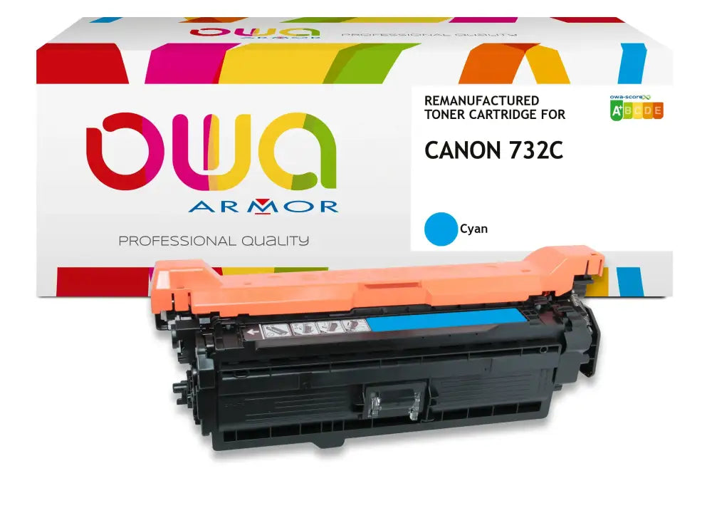 CANON 732C - Cartouche laser compatible - Cyan - Toner remanufacturé OWA