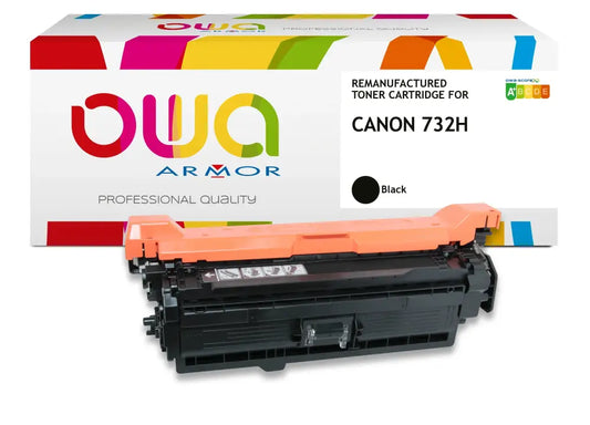 CANON 732H - Cartouche laser compatible - haute capacité - Noir - Toner remanufacturé OWA