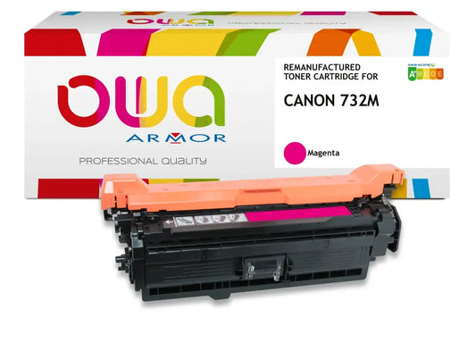 CANON 732M - Cartouche laser compatible - Magenta - Toner remanufacturé OWA