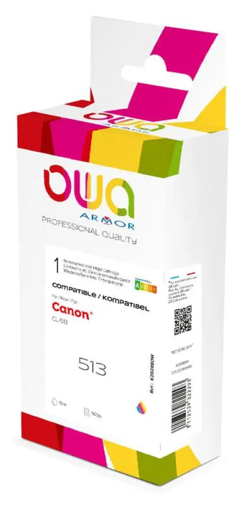 CANON CL-513 - Cartouche compatible - 3 Couleurs - Jet d’encre remanufacturé OWA