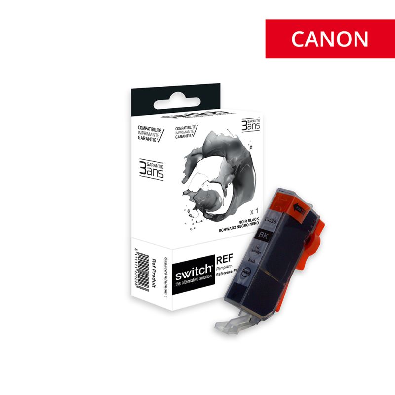 Canon CLI-526 4540B001, Cartouche Photo Noir compatible · Switch