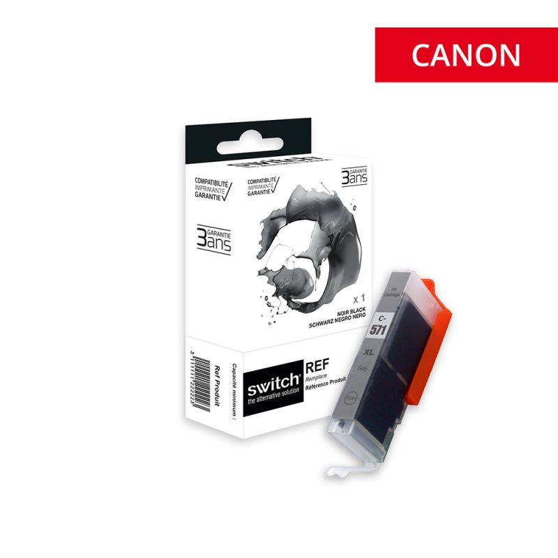 Canon CLI-571XL 0335C001, Cartouche Grey compatible · Switch