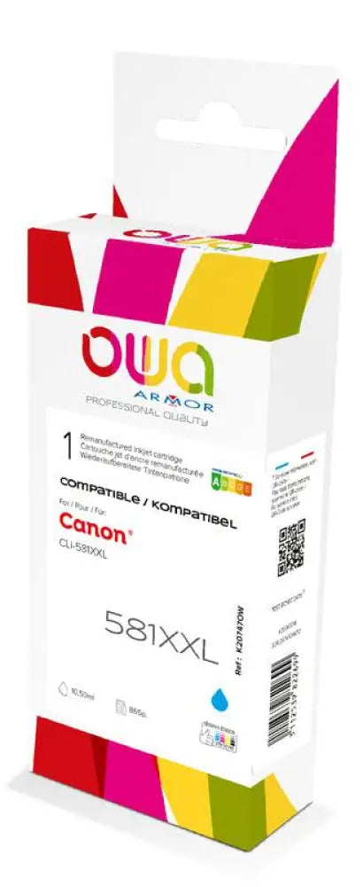 CANON CLI-581 XXL - Cartouche compatible - haute capacité - Cyan - Jet d’encre remanufacturé OWA