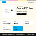 Canon FX3 Toner Noir compatible équivalent à 1557A003 · Switch : caractéristiques