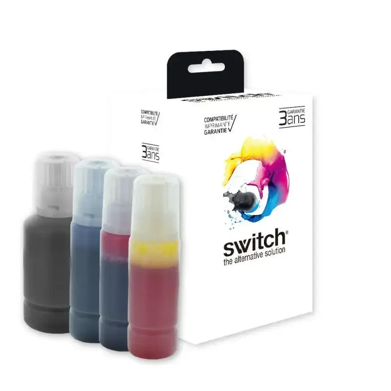 Canon GI-50 Bouteille encre Pack 4 Couleurs compatible équivalent à GI-51 · Switch