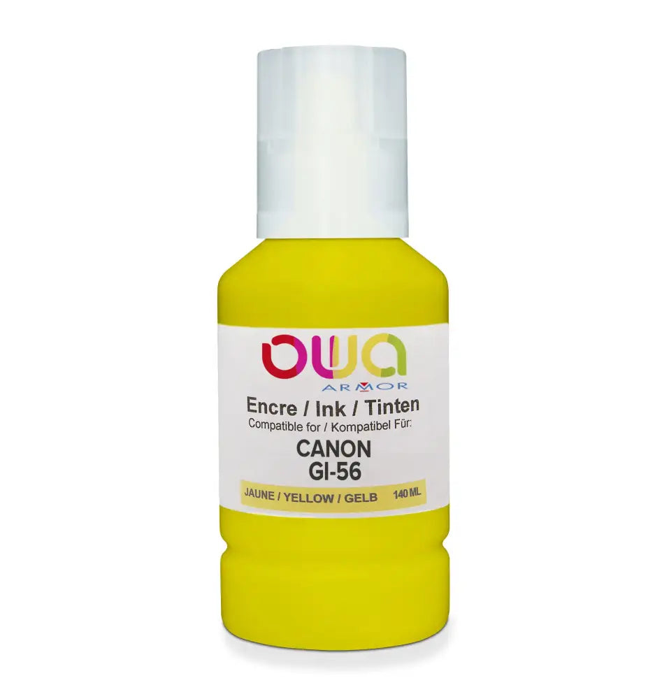 CANON GI-56 - bouteille d’encre compatible OWA pour - Jaune - Jet remanufacturé