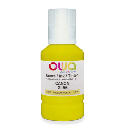 CANON GI-56 - bouteille d’encre compatible OWA pour - Jaune - Jet remanufacturé