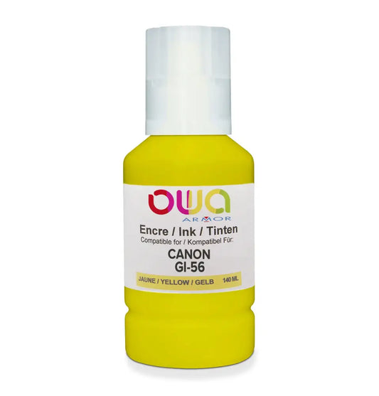 CANON GI-56 - bouteille d’encre compatible OWA pour - Jaune - Jet remanufacturé