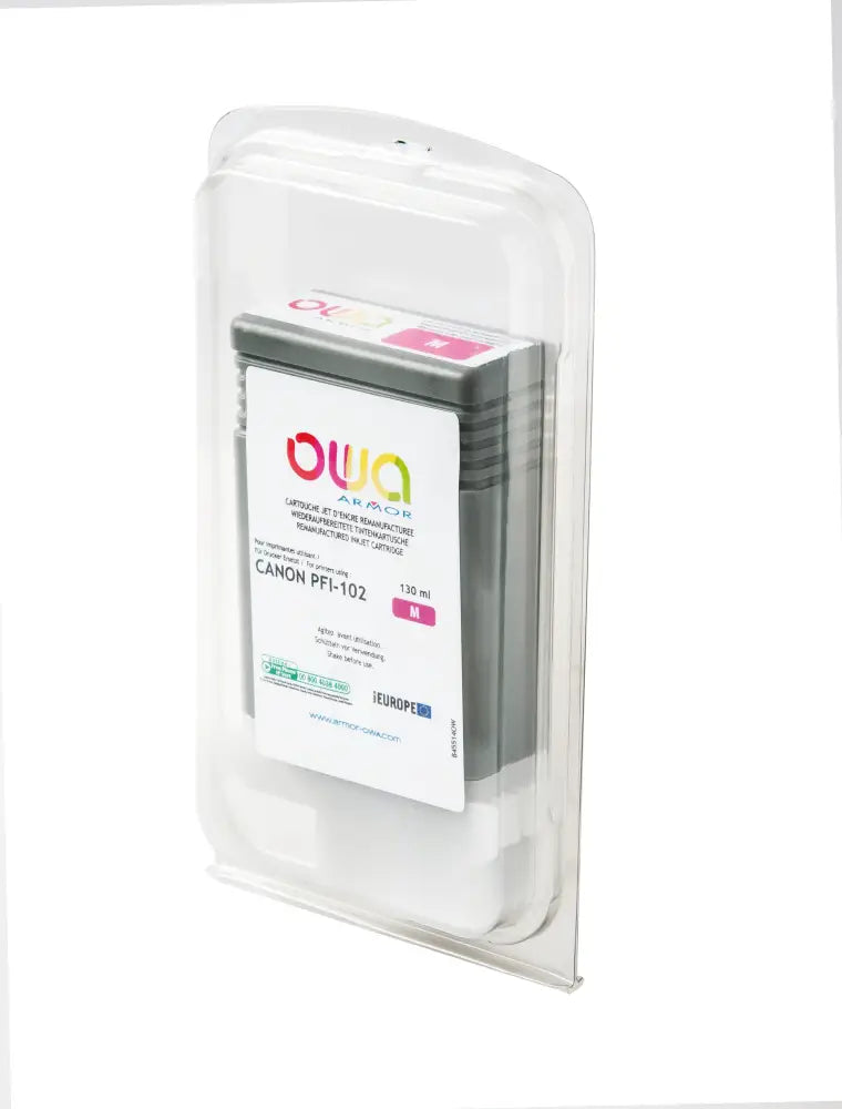 CANON PFI-102 - Cartouche compatible traceur - Magenta - Jet d’encre remanufacturé OWA