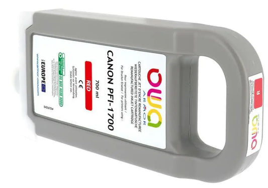 CANON PFI-1700 - Cartouche compatible traceur - Rouge - Jet d’encre remanufacturé OWA