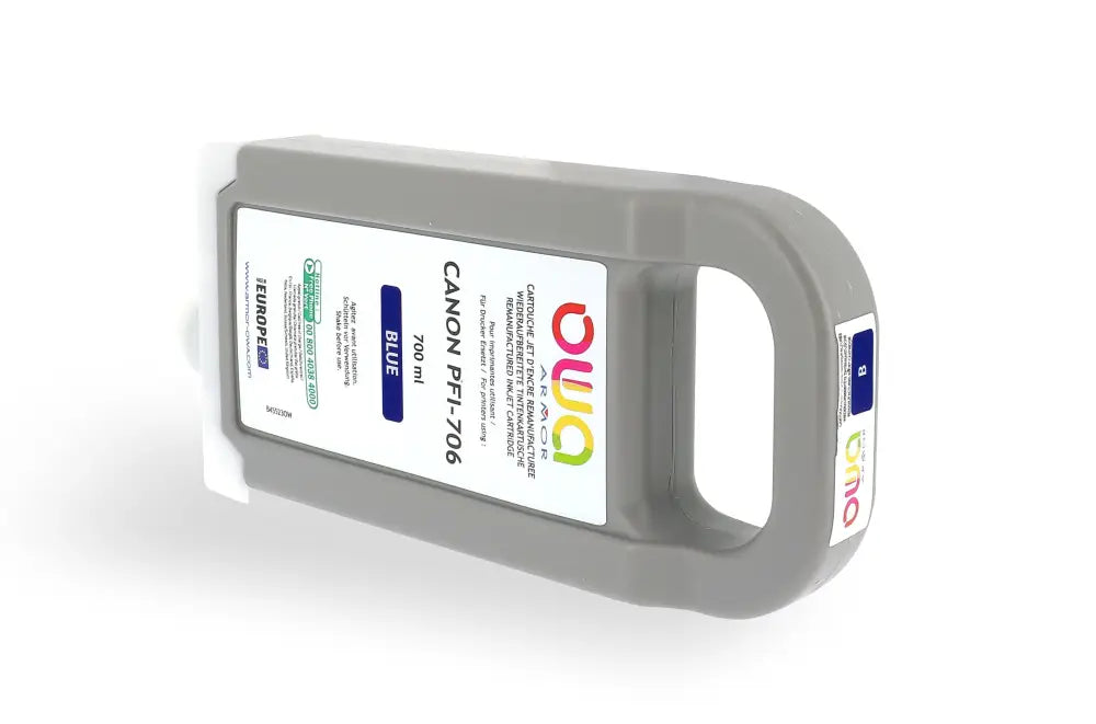 CANON PFI-706 - Cartouche compatible traceur - Bleu - Jet d’encre remanufacturé OWA