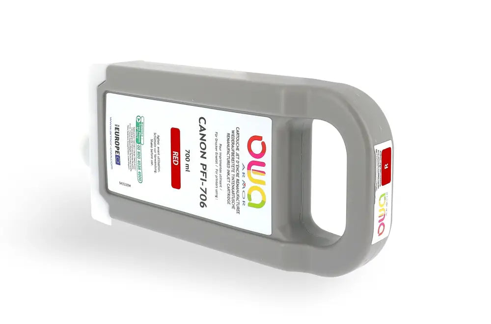 CANON PFI-706 - Cartouche compatible traceur - Rouge - Jet d’encre remanufacturé OWA