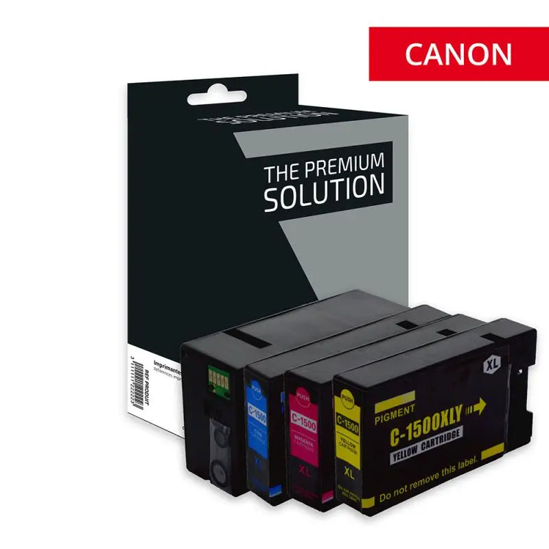 Canon PG 1500XL, Cartouche Pack 4 Couleurs compatible - The Premium Solution