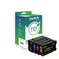 Canon 1500XL Cartouche Pack 4 Couleurs remanufacturé équivalent à 9182B001 9193B001 9194B001 · Switch RE