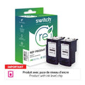 Canon PG 540XL, Cartouche Pack 2 Noir remanufacturé Switch RE