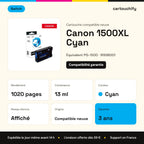 Canon 1500XL Cartouche Cyan compatible équivalent à PG-1500, 9193B001 · Switch : caractéristiques