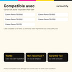 Imprimantes compatibles avec Canon 531 Cartouche Jaune compatible équivalent à CLI-531Y, 6121C001