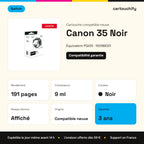 Canon 35 Cartouche Noir compatible équivalent à PGI35, 1509B001 · Switch : caractéristiques