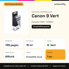 Canon 9 Cartouche Green compatible équivalent à PGI9G, 1041B001 : caractéristiques