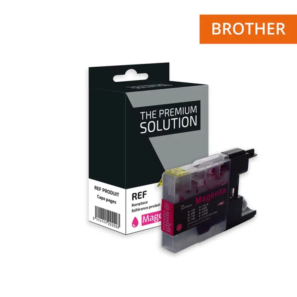 Cartouche compatible Brother LC1220/1240 Magenta - Jet d’encre The Premium Solution