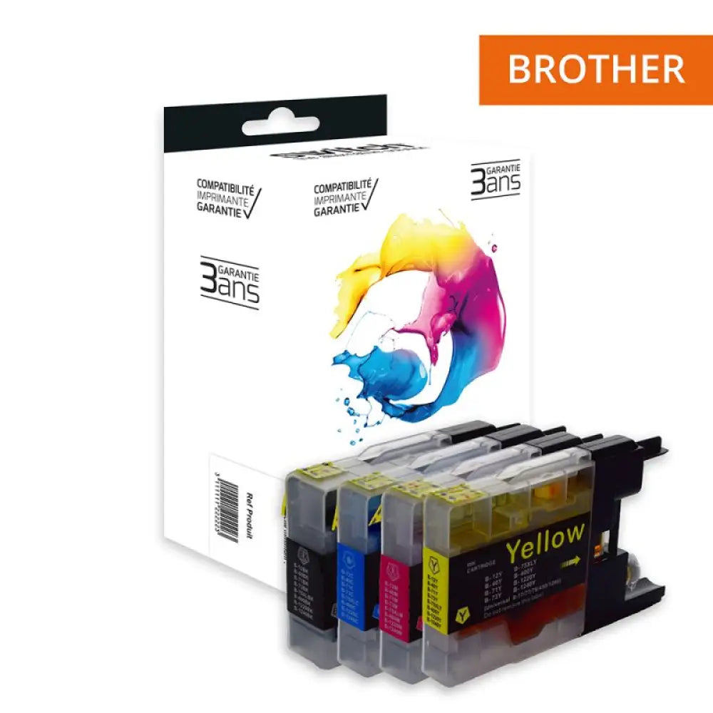 Cartouche compatible Brother LC1220/LC1240 Pack 4 Couleurs - Jet d’encre Switch