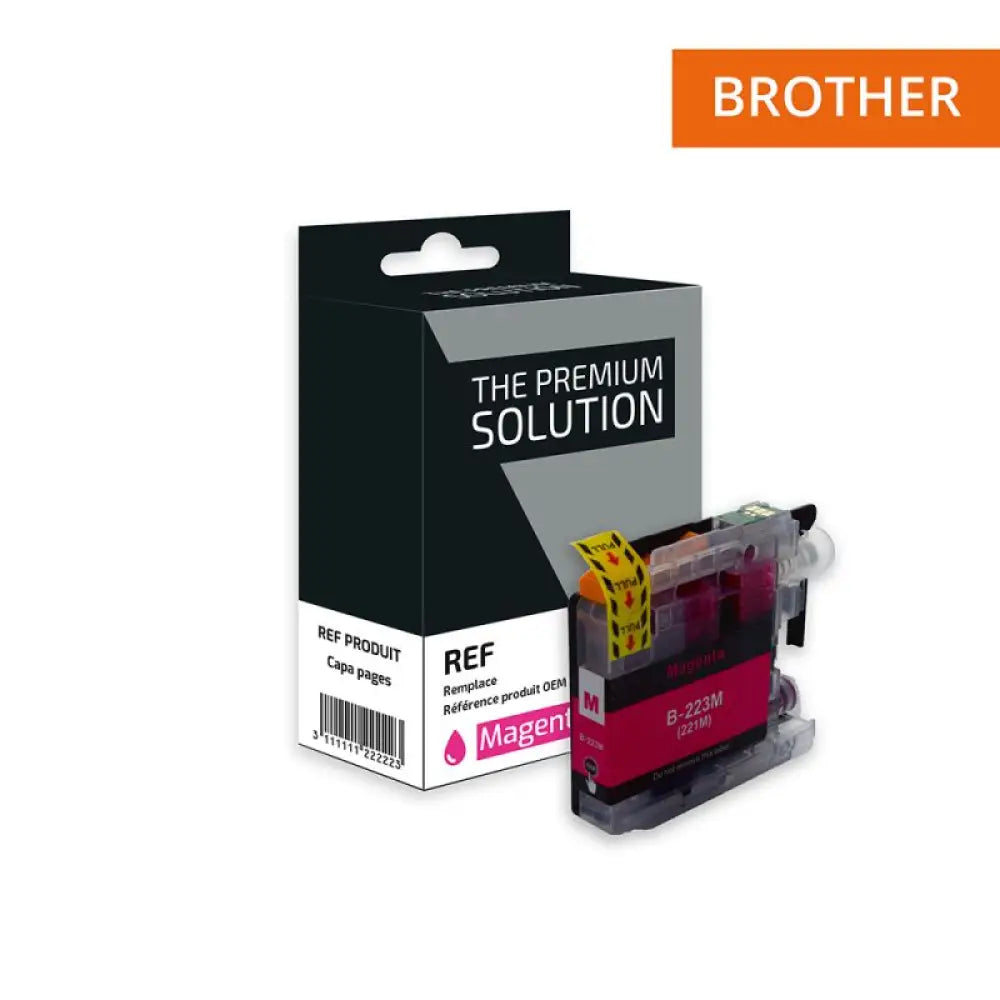 Cartouche compatible Brother LC223 Magenta - Jet d’encre The Premium Solution
