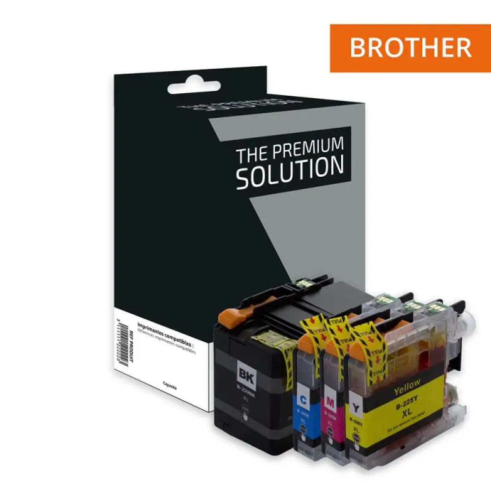Cartouche compatible Brother LC225XL/LC229XL Pack 4 Couleurs - Jet d’encre The Premium Solution