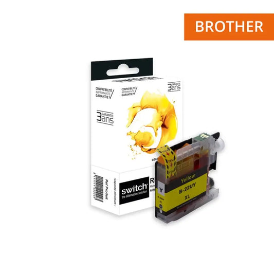 Cartouche compatible Brother LC22U Jaune - Jet d’encre Switch