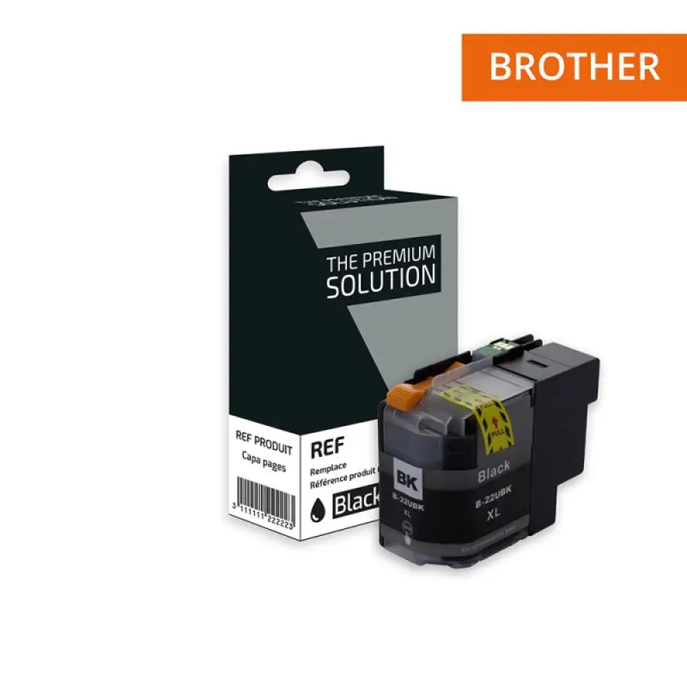 Cartouche compatible Brother LC22U Noir - Jet d’encre The Premium Solution