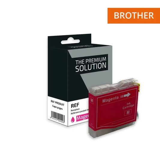 Cartouche compatible Brother LC985 Magenta - Jet d’encre The Premium Solution