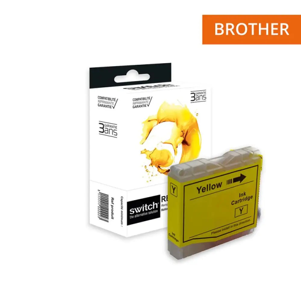 Cartouche compatible Brother LC985 Y Jaune - Jet d’encre Switch