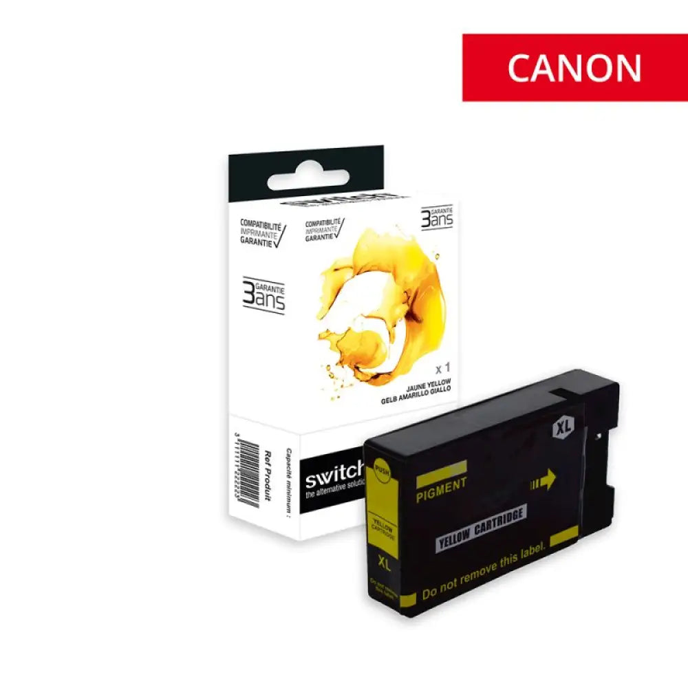 Cartouche compatible Canon 2500XL 9267B001 Jaune - Jet d’encre Switch
