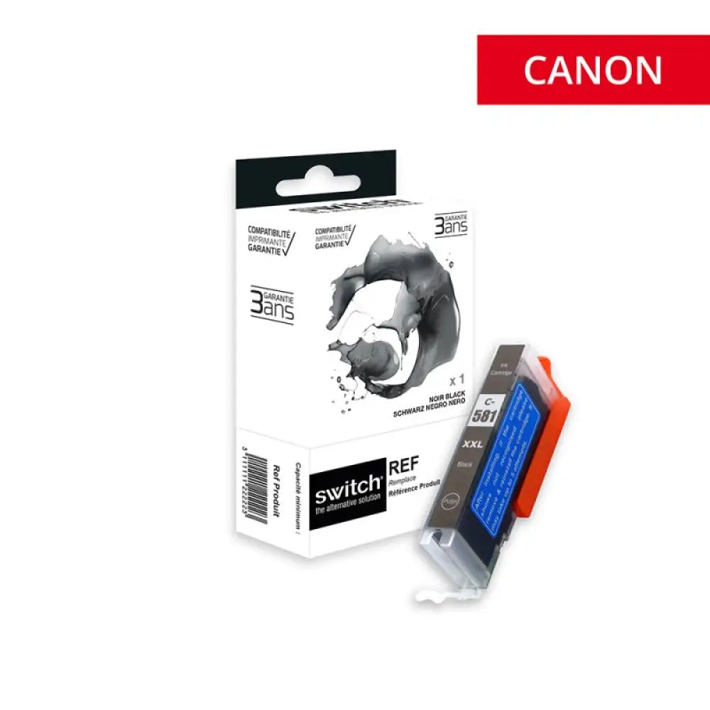Cartouche compatible Canon 581XXL Noir - Jet d’encre Switch