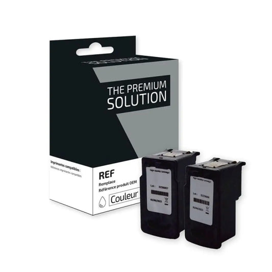 Cartouche compatible Canon PG 37 / CL 38 Pack 4 Couleurs - Jet d’encre remanufacturé The Premium Solution