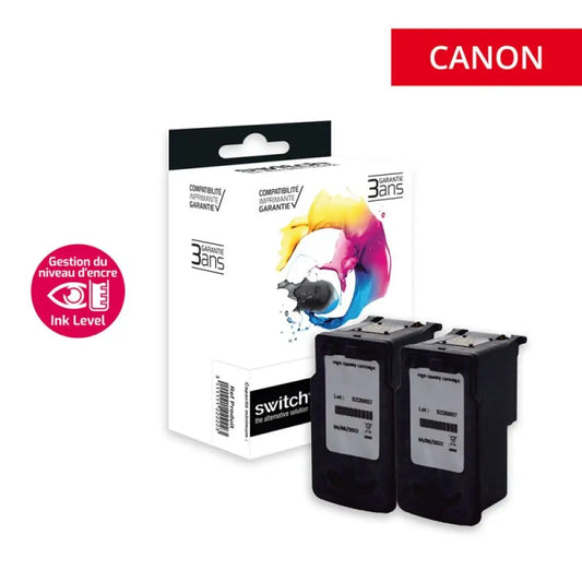 Cartouche compatible Canon PG 512 / CL 513 Pack 4 Couleurs avec niveaux d’encre - Jet remanufacturé The Premium Solution