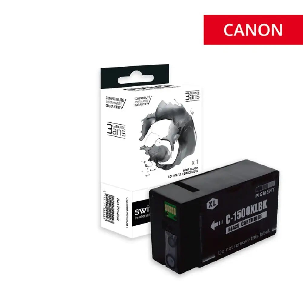 Cartouche compatible Canon PGI 1500XL 9182B001 Noir - Jet d’encre Switch