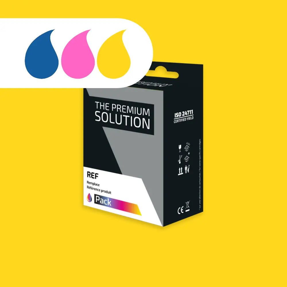 Cartouche Dell DS5 J5567/M4646/59210091 - 3 Couleurs compatible - Jet d’encre remanufacturé The Premium Solution