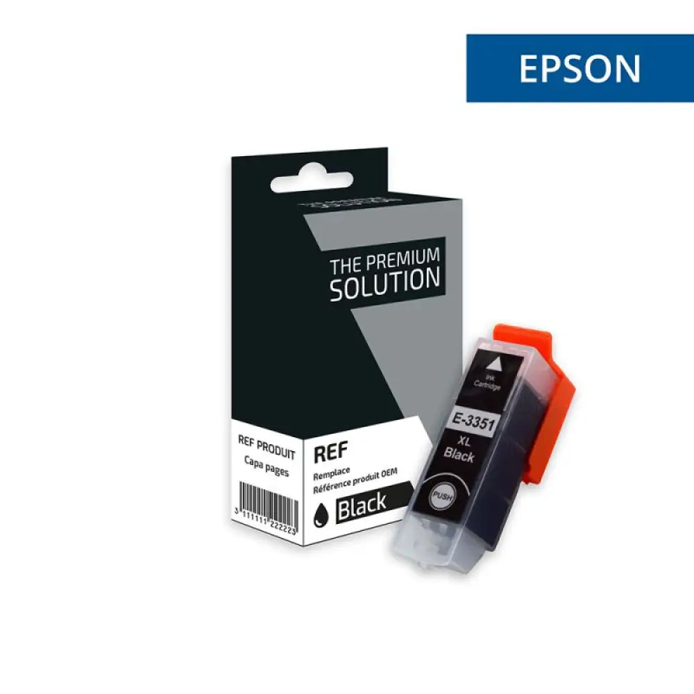 Cartouche compatible Epson 33XL T3351 - ORANGE Noir - Jet d’encre The Premium Solution