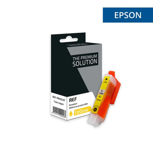 Cartouche compatible Epson 33XL T3364 - ORANGE Jaune - Jet d’encre The Premium Solution