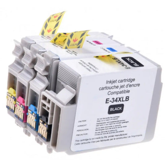 Cartouche compatible Epson 34XL T3464/3474 Balle de Golf Pack 4 Couleurs - Jet d’encre The Premium Solution