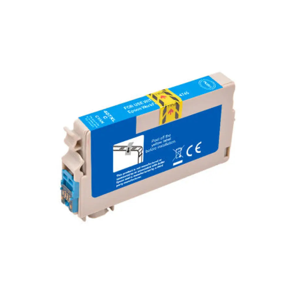 Cartouche Epson 407 C13T07U240 - Clavier Cyan compatible - Jet d’encre The Premium Solution