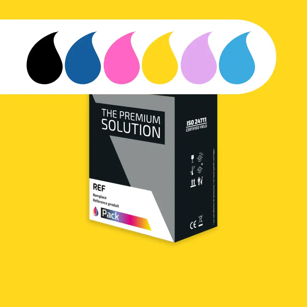 Cartouche Epson C13T07974010 / T0797 Pack 10 couleurs compatible - Jet d’encre The Premium Solution