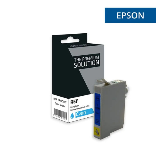 Cartouche compatible Epson T0712 - GUEPARD Cyan - Jet d’encre The Premium Solution