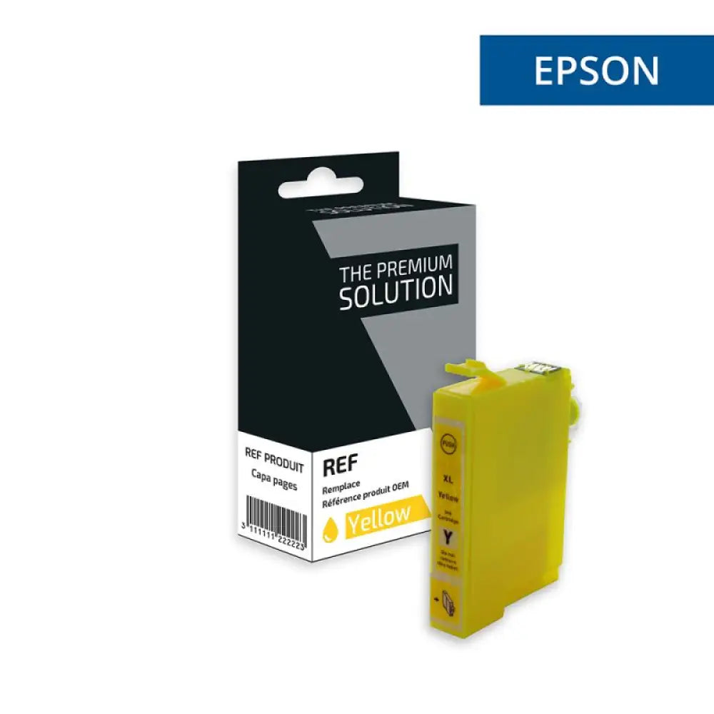 Cartouche compatible Epson T2714 - HORLOGE 27XL Jaune - Jet d’encre The Premium Solution