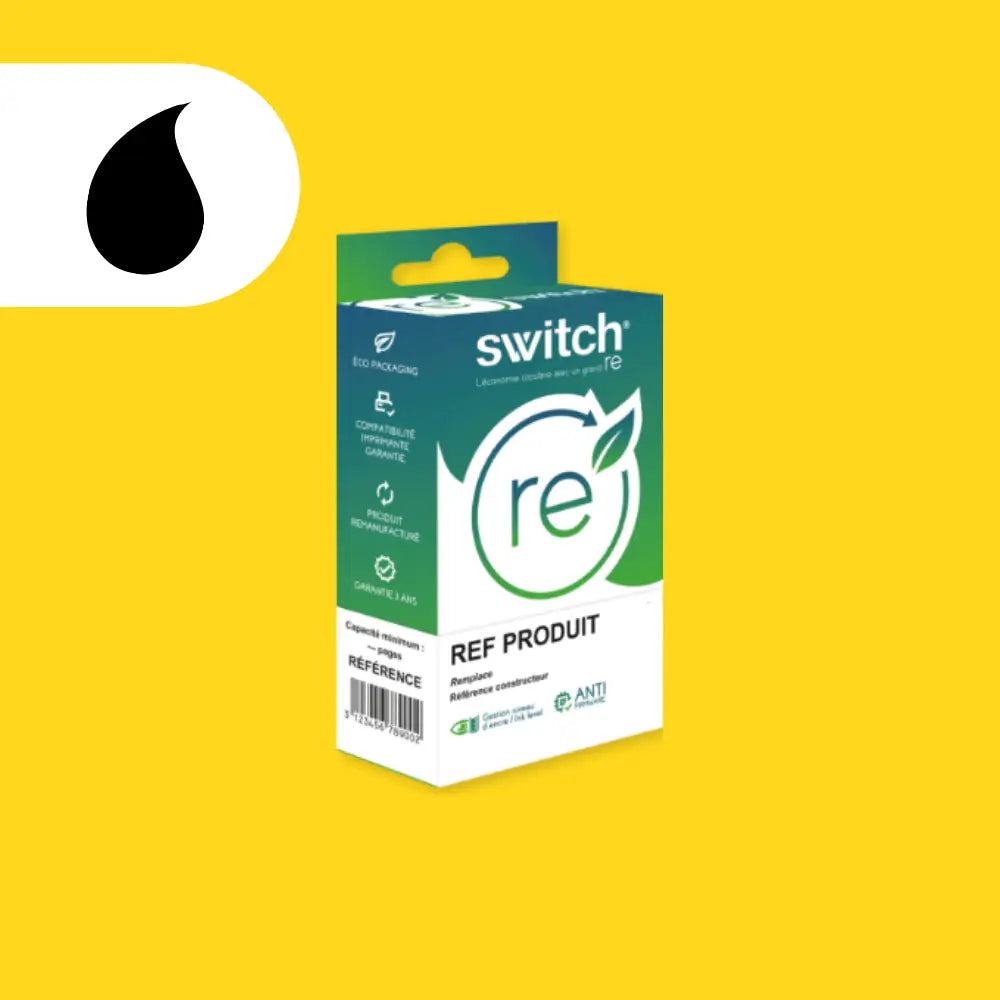 Cartouche HP 15 C6615AE Noir compatible - Jet d’encre remanufacturé Switch RE