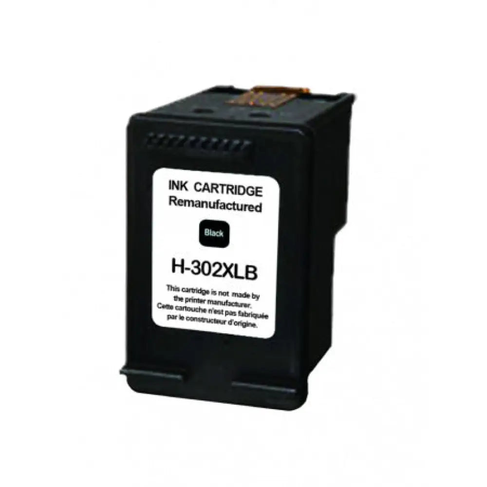 Cartouche compatible hp 302XL F6U68AE Noir avec niveaux d’encre - Jet remanufacturé Switch RE