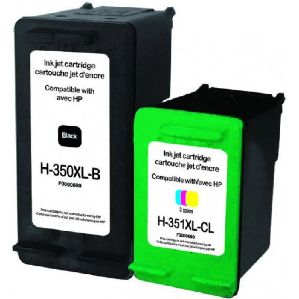 Cartouche compatible hp 350XL CB336EE / 351XL CB338EE Pack 4 Couleurs - Jet d’encre remanufacturé Switch RE