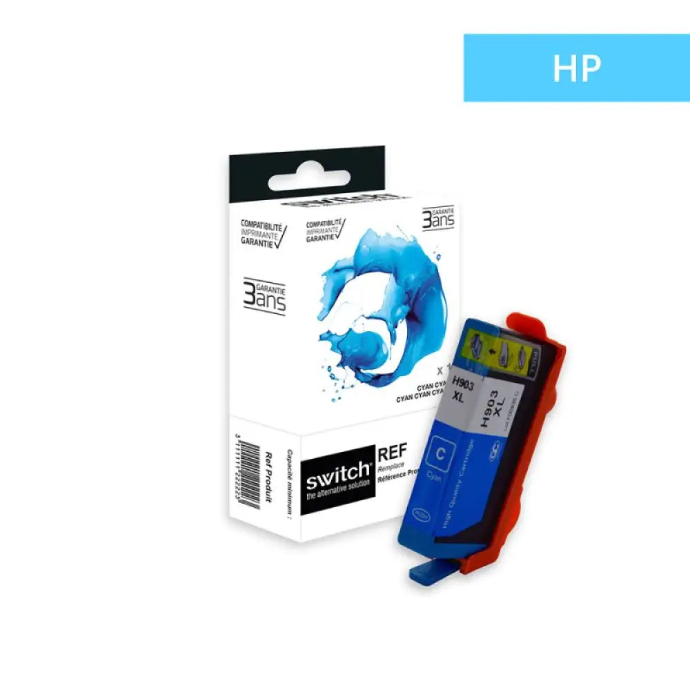 Cartouche compatible HP 903XL T6M03AE Cyan - Jet d’encre Switch